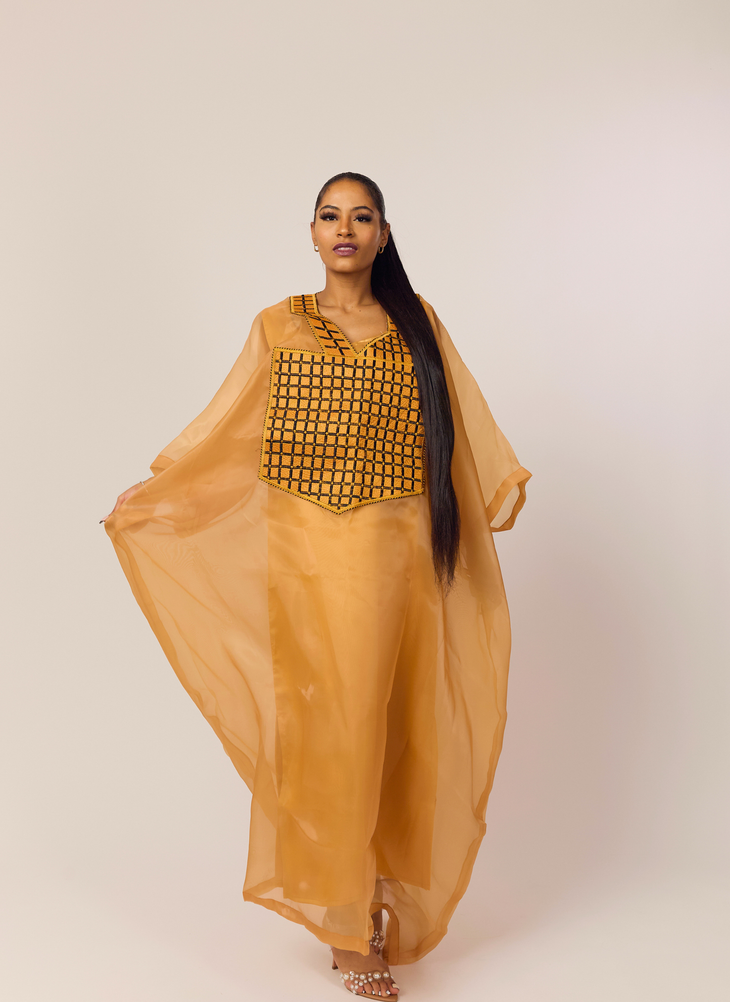 The Zainab Organza Boubou & Matching Scarf