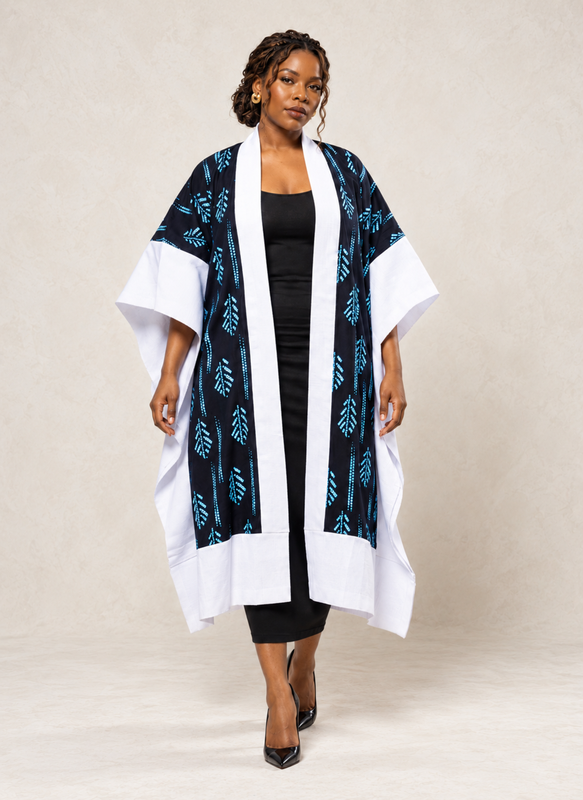 Ananya Ankara & Aso Oke Mixed-Media Kimono