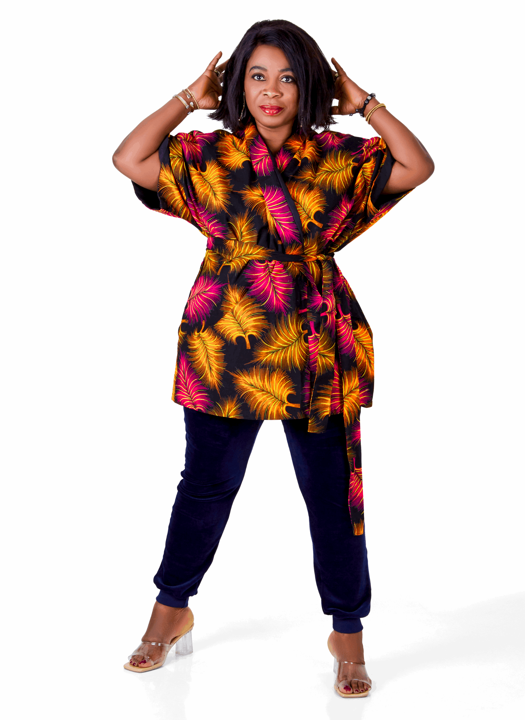 African Print Debi Kimono - Edowayes