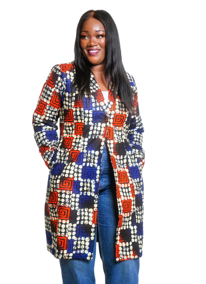 Itohan African Print Blazer