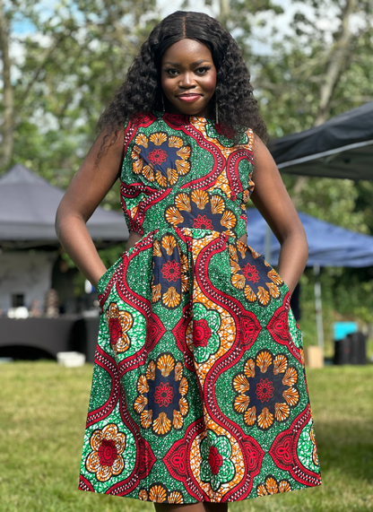 Robe mi-longue Ebele