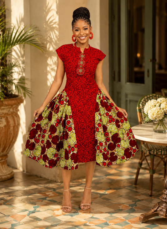 Ibironke African Print Dress