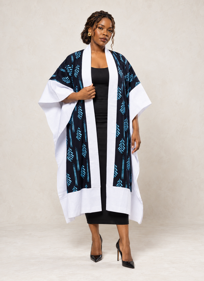 Ananya Ankara & Aso Oke Mixed-Media Kimono