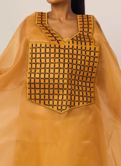 The Zainab Organza Boubou & Matching Scarf