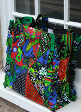 African Print Frills Bag