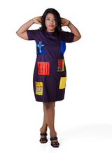 Purple Patch African Prints Pocket Dress - Edowayes