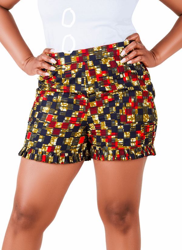 finding and owning these stylish African Print Obehi Pleated Shorts is just a few clicks away. Spice up your wardrobe and embrace the essence of warm-weather fashion today!