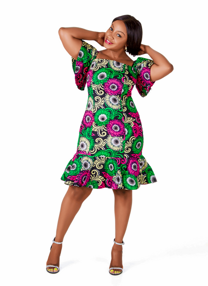 African Print Zuzu Dress - Edowayes