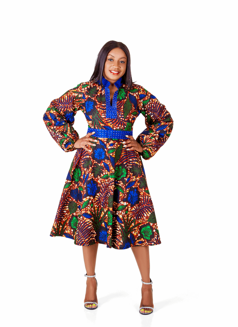 African print dress Wax print dress Ankara dress African print summer dress