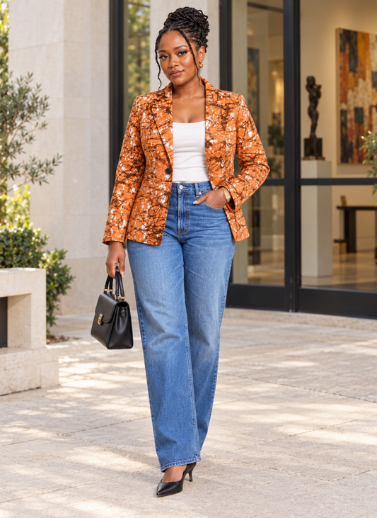 Enaholo African Print Blazer