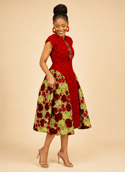 Ibironke African Print Dress