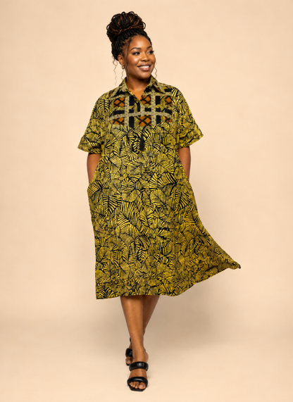 Temitope African Print Kaftan