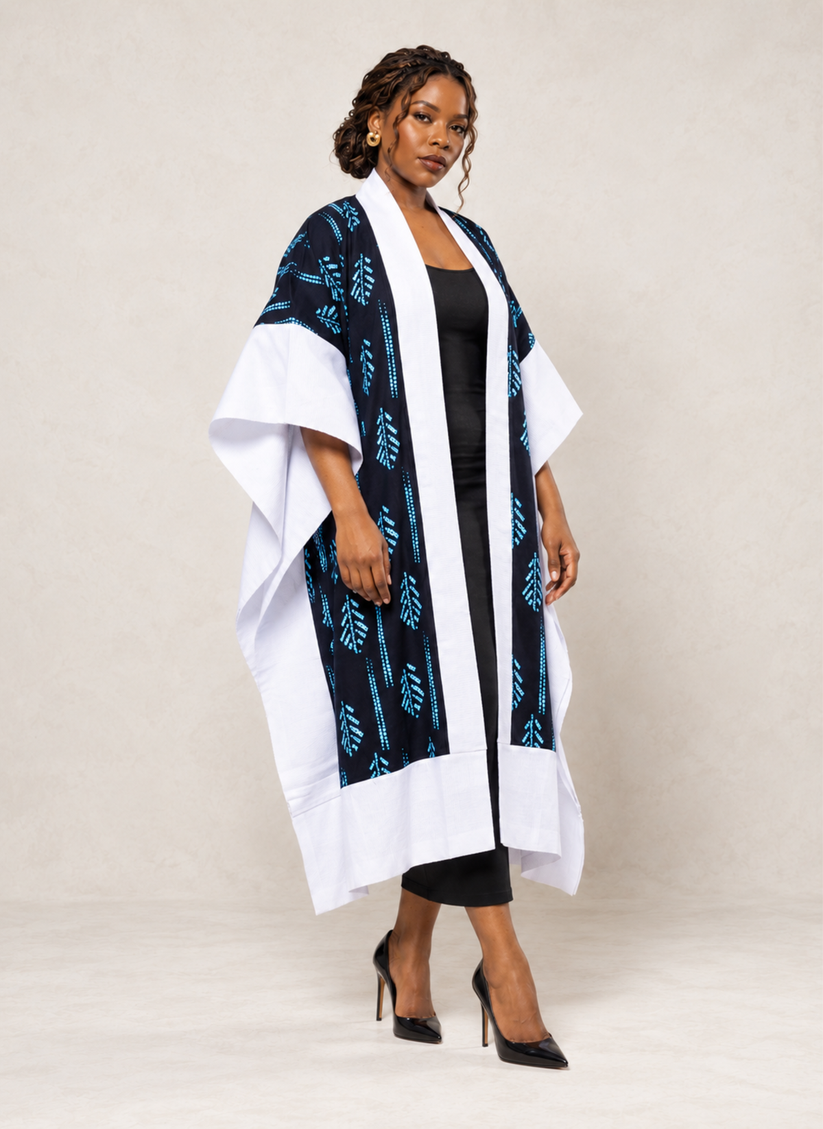 Ananya Ankara & Aso Oke Mixed-Media Kimono