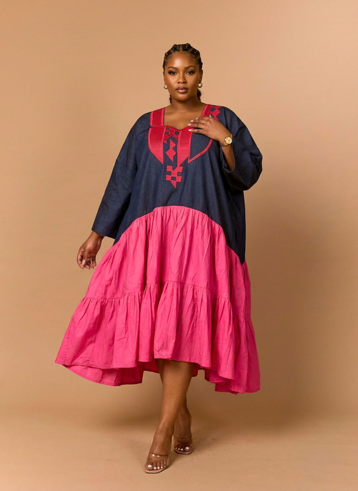 Osade Embroidered Kaftan Dress
