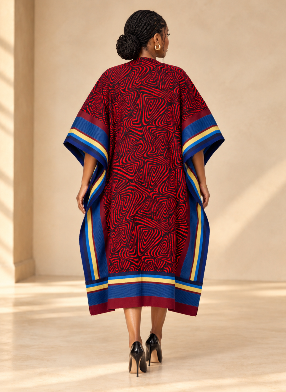 Ola Ankara & Aso Oke Mixed-Media Kimono