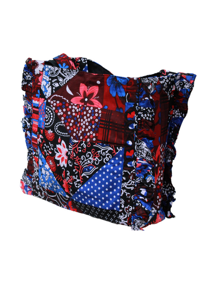 African Print Frills Bag