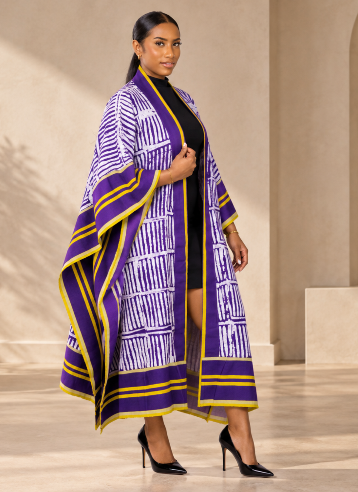 Nwanne Adire & Aso Oke Heritage Kimono