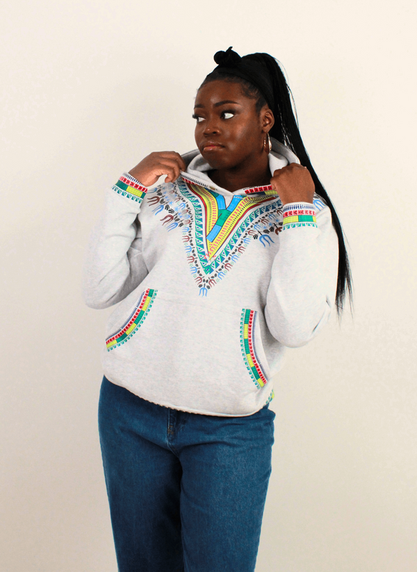 Dashiki Hoodies - Grey - Edowayes