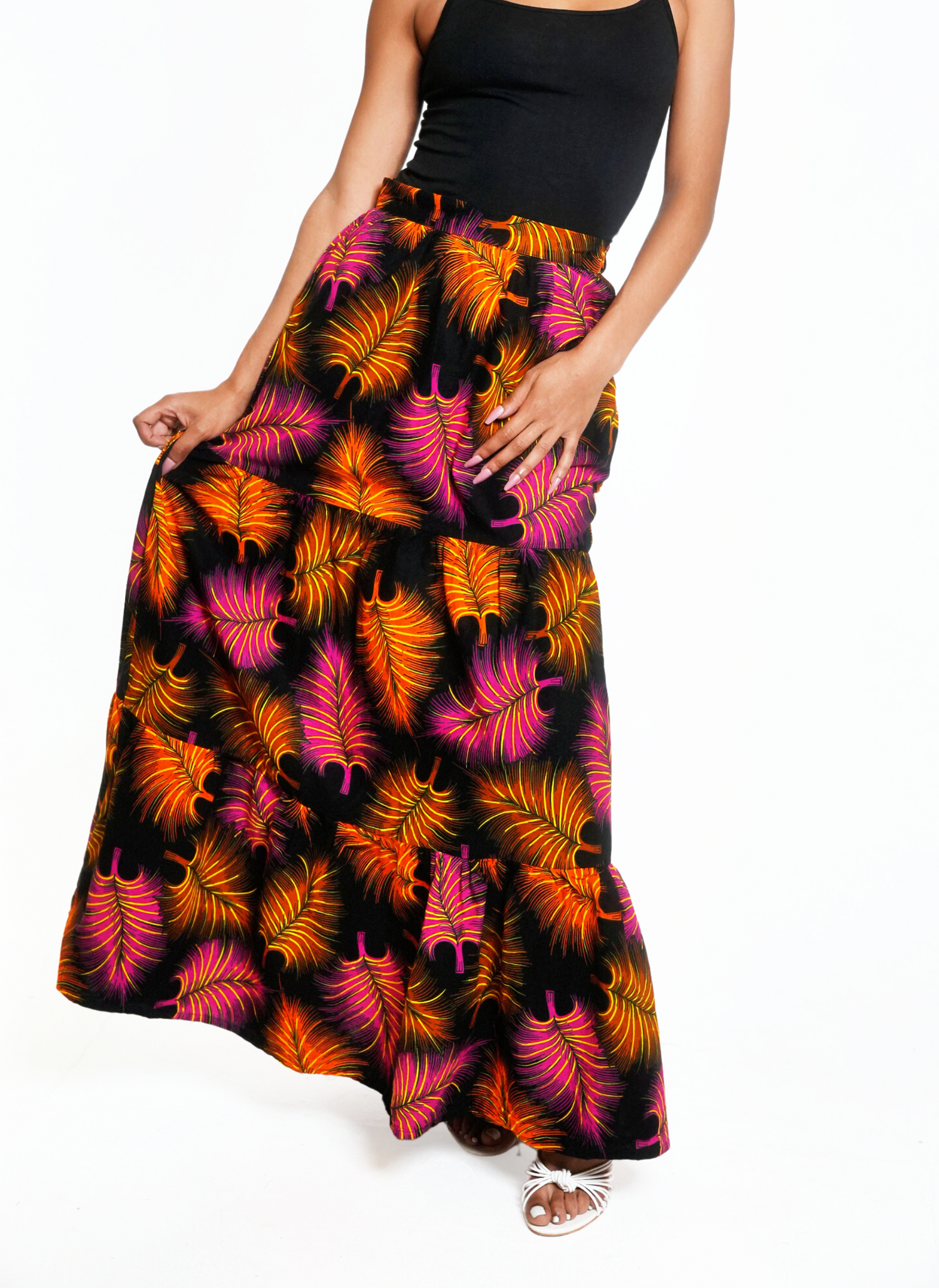 Itua Tiered Skirt - Edowayes