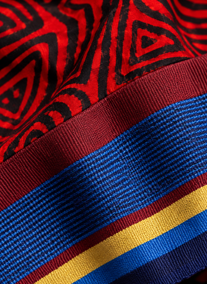 Ola Ankara & Aso Oke Mixed-Media Kimono