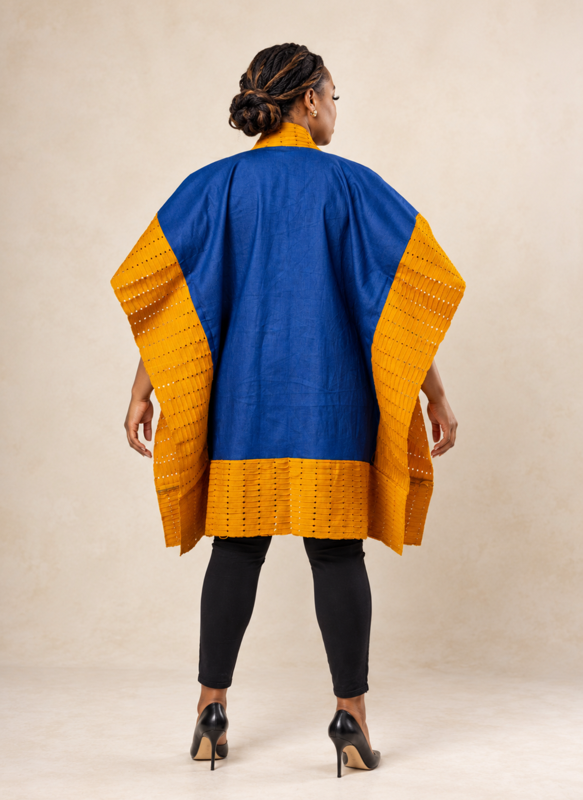 Titi Denim & Silk Aso Oke Luxury Kimono