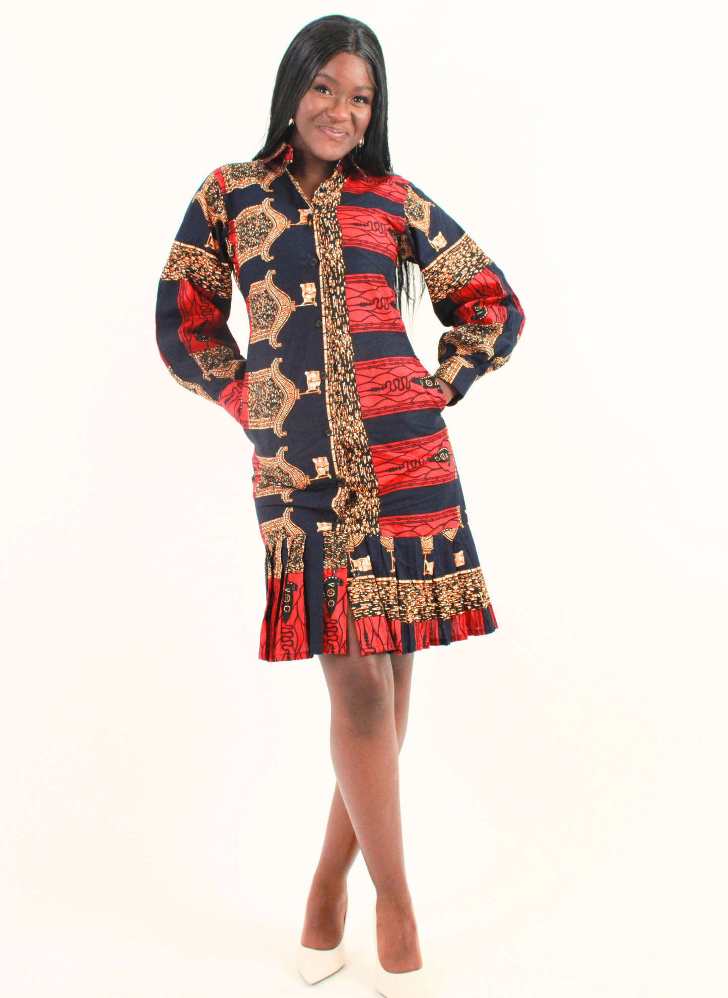 Kamsi Shirt Dress - Edowayes