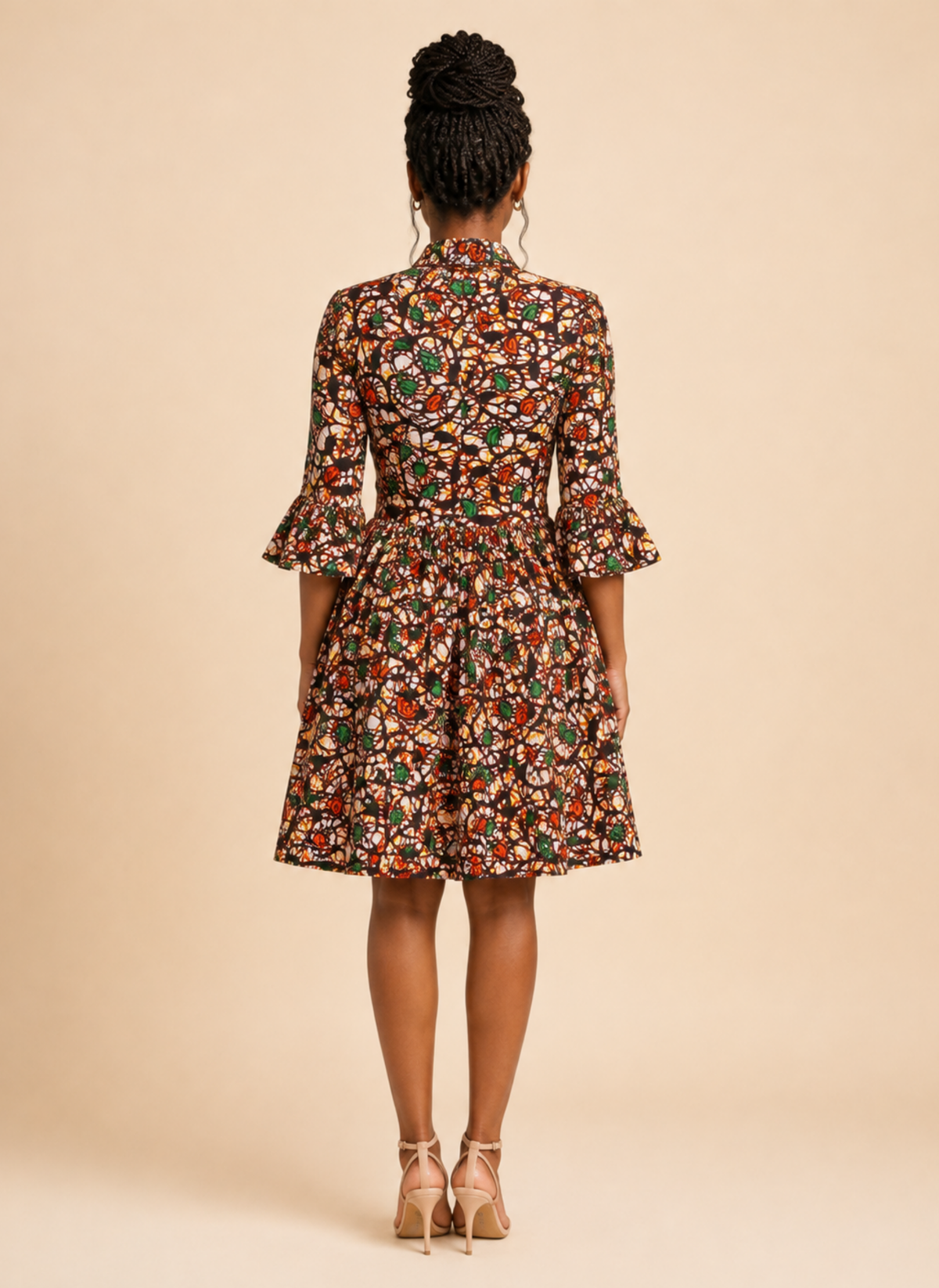 Esele African Print Dress
