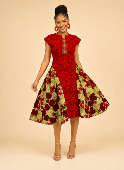Ibironke African Print Dress