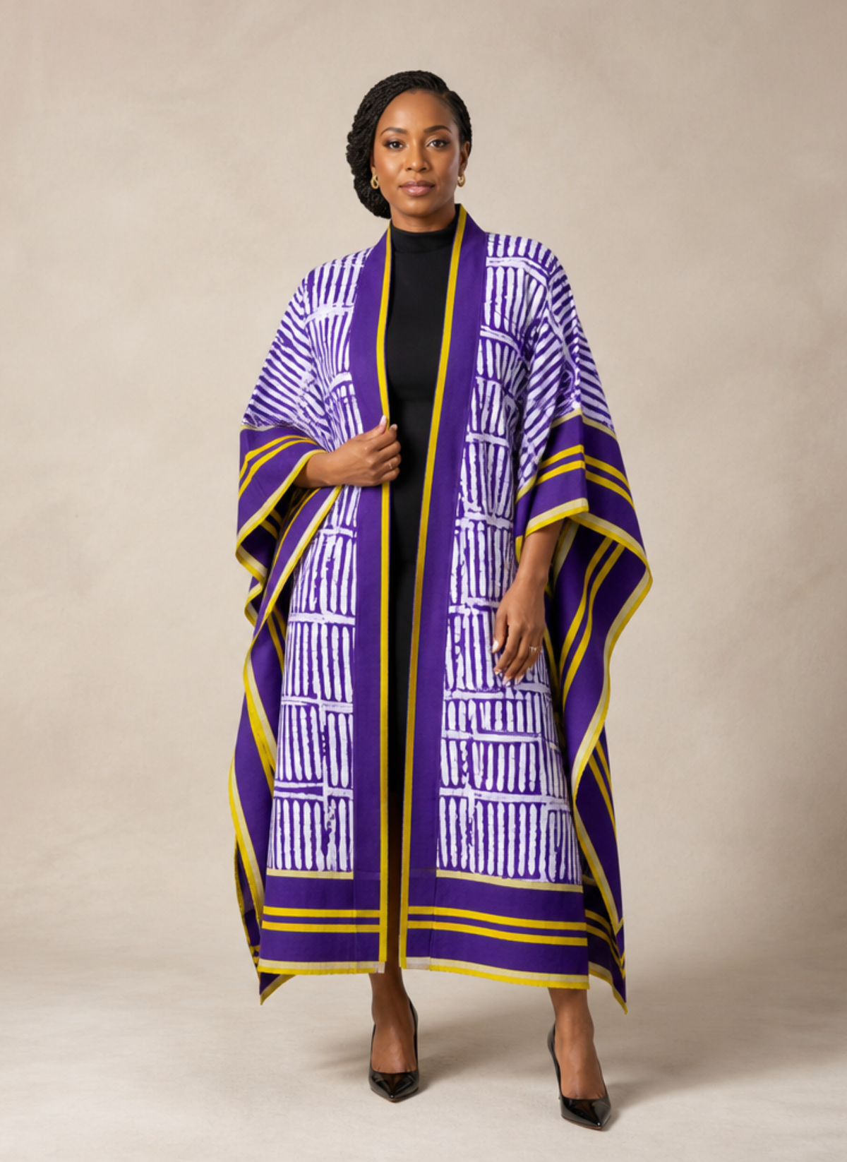Nwanne Adire & Aso Oke Heritage Kimono