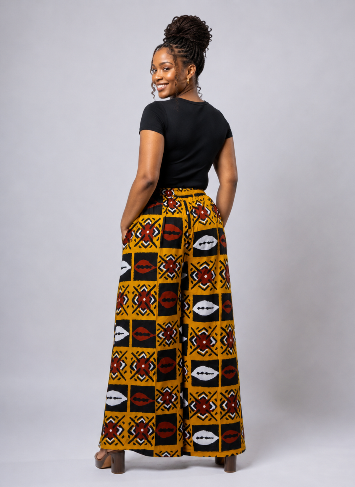 Jemine Abstract Print Palazzo Trousers
