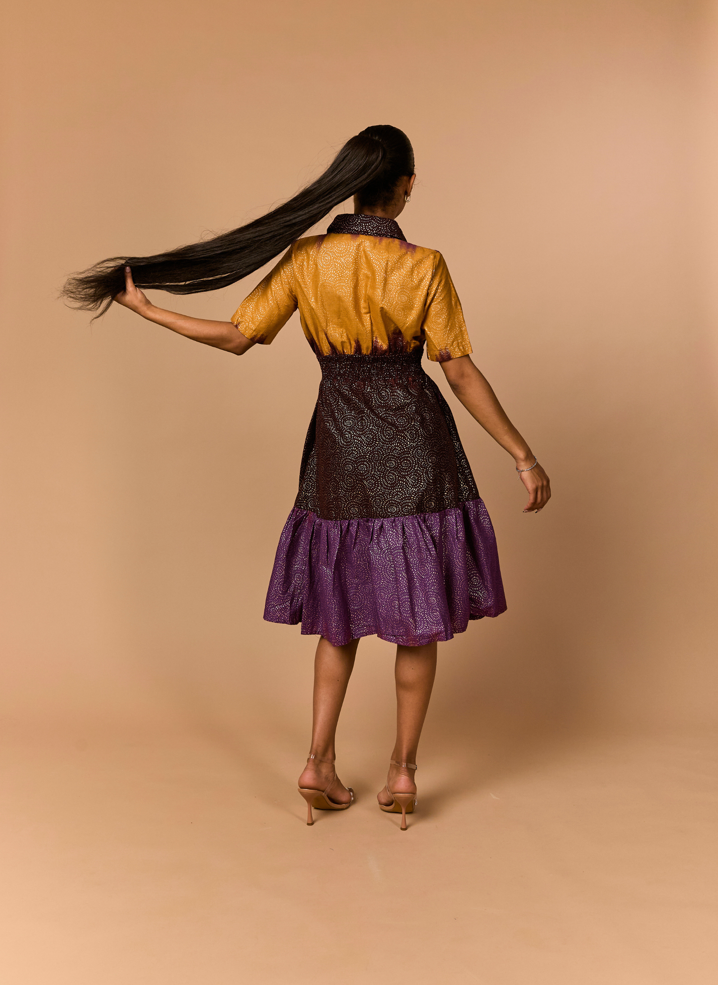 Ifunanya Colourblock Shirt Dress