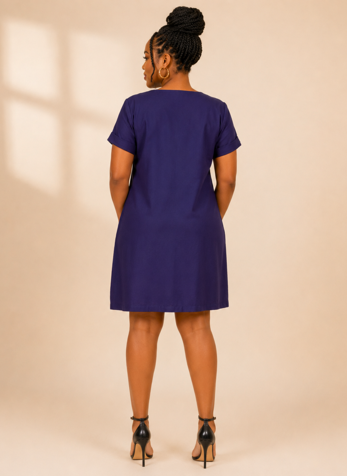 Ede African Print Patch Pocket Dress