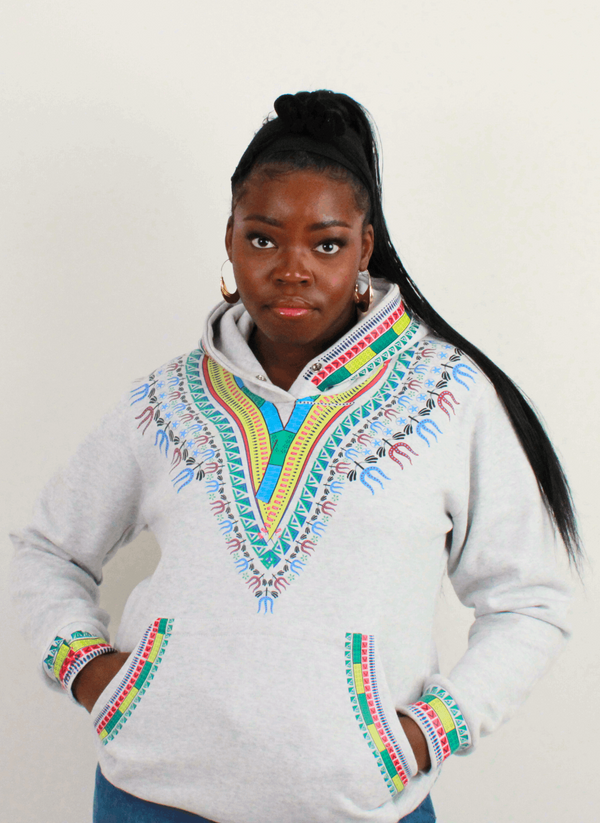 Dashiki Hoodies - Grey - Edowayes