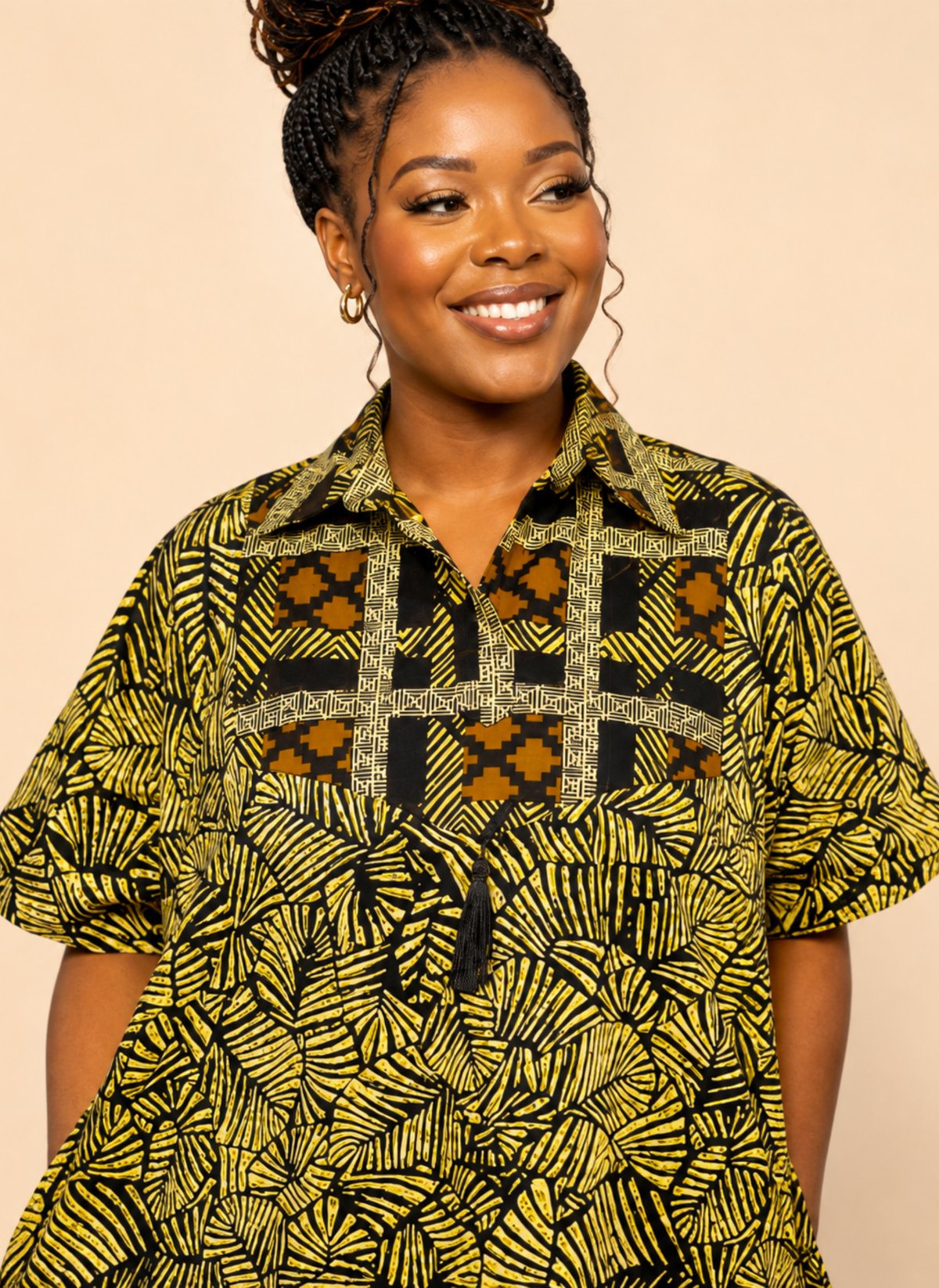 Temitope African Print Kaftan