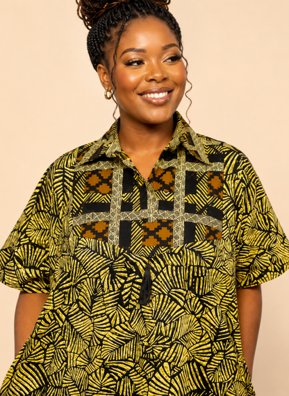 Temitope African Print Kaftan