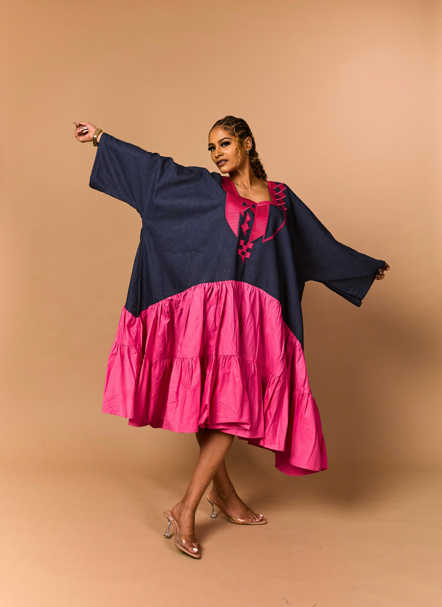 Osade Embroidered Kaftan Dress