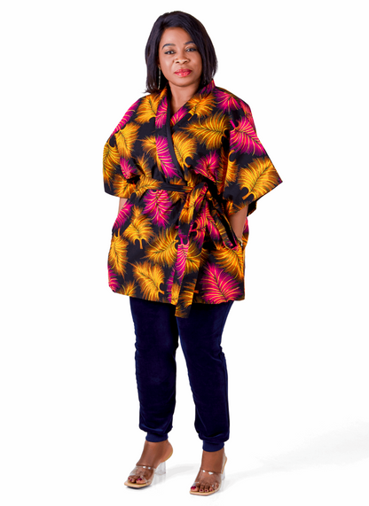 African Print Debi Kimono - Edowayes