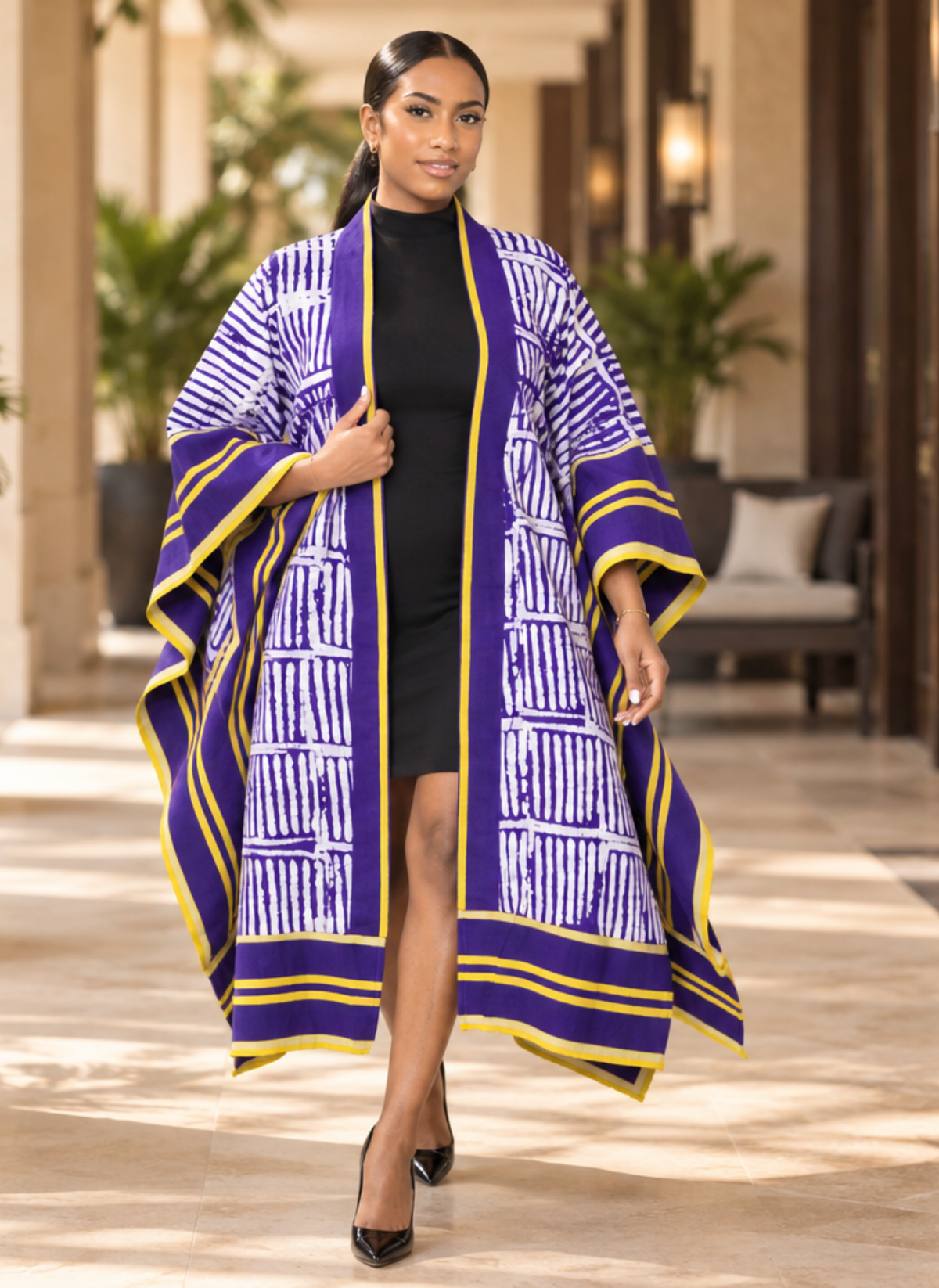 Nwanne Adire & Aso Oke Heritage Kimono