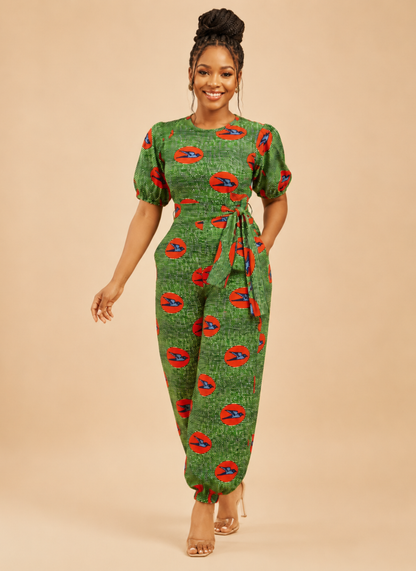 Kemi Labu African Print Jumpsuit