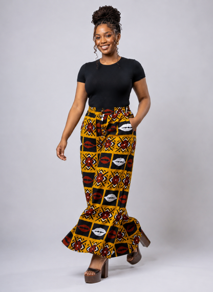 Jemine Abstract Print Palazzo Trousers