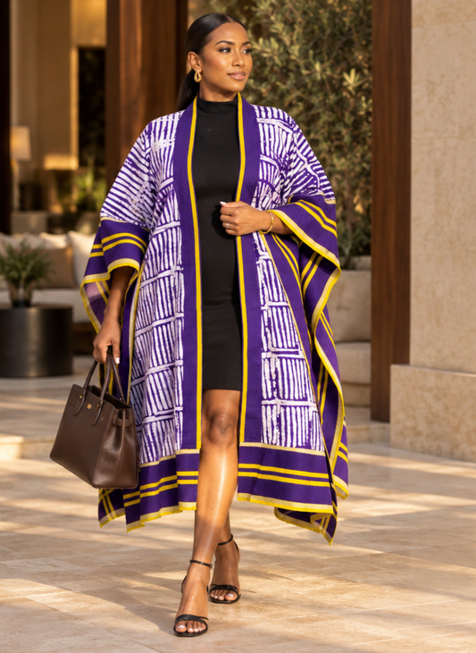 Nwanne Adire & Aso Oke Heritage Kimono
