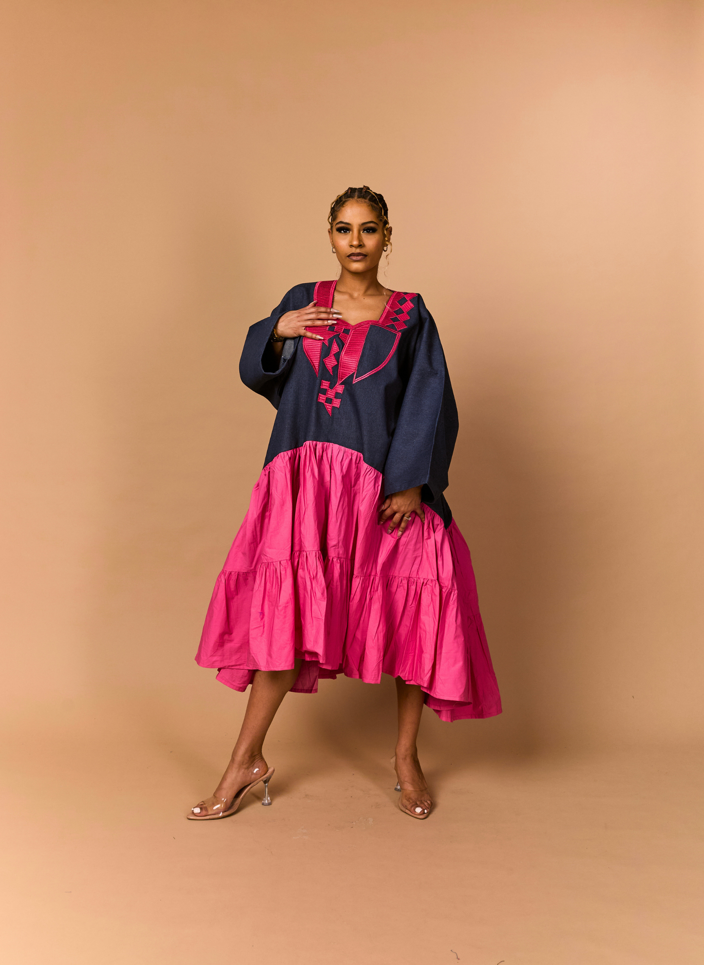 Osade Embroidered Kaftan Dress
