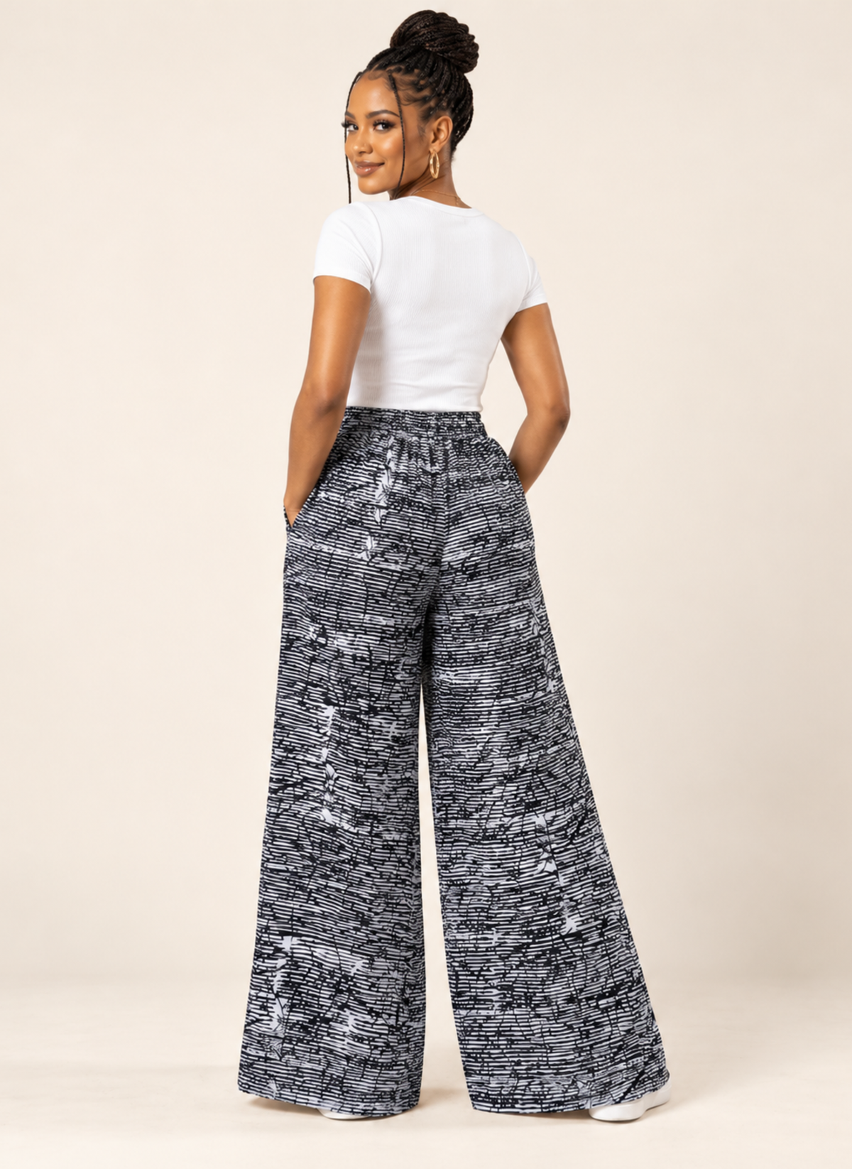Jolomi African Print Palazzo Trousers