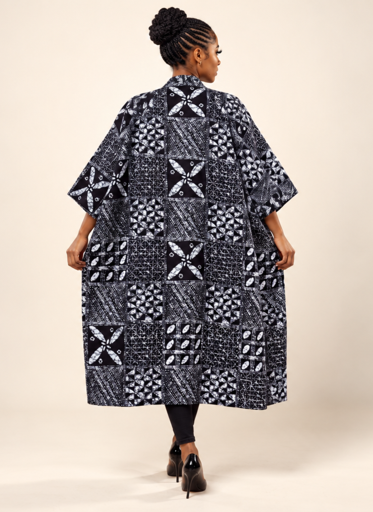 Ayomide Patchwork African Print Kimono – Multi