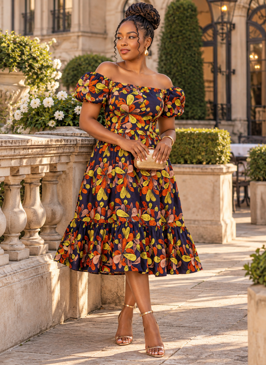 Robe à volants Sose