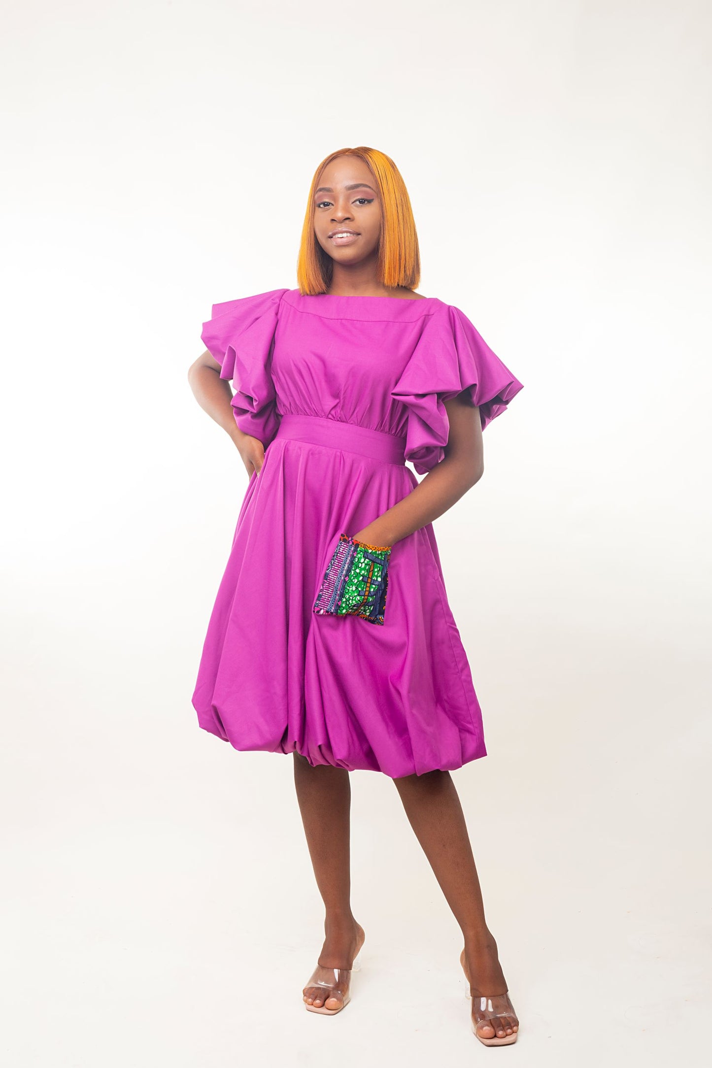 African Print Rukky A-line Dress - Edowayes